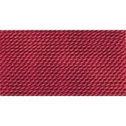 100% Silk Beading Thread, Garnet, Size 6, 10 Pack