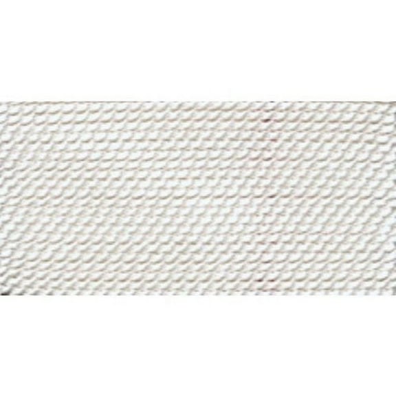 100% Silk Beading Thread, White, Size 1, 10 Pack