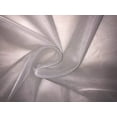 thumbnail image 1 of 100% Silk ORGANZA FABRIC WHITE WITH GOLD BORDER 44" WIDE [15915], 1 of 6