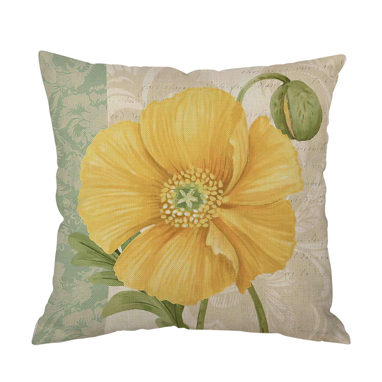 100 Silk Pillowcase for Hair And Skin And Linen Pillowcase Flower