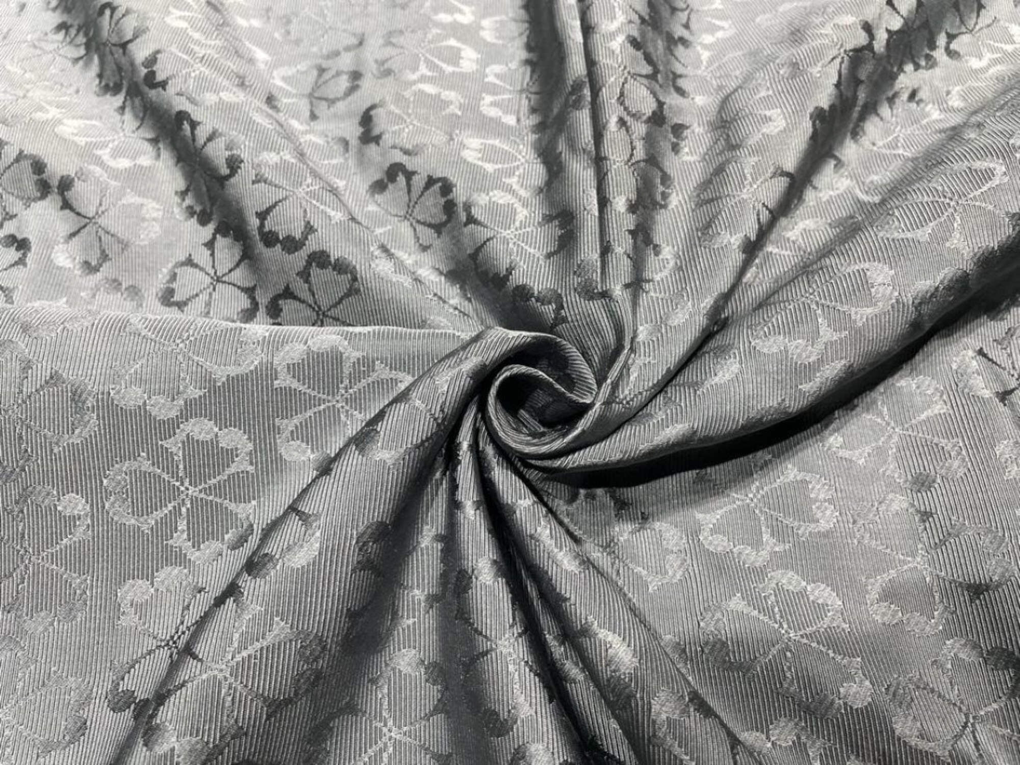 Silver Grey Taffeta Silk Fabric main image 0