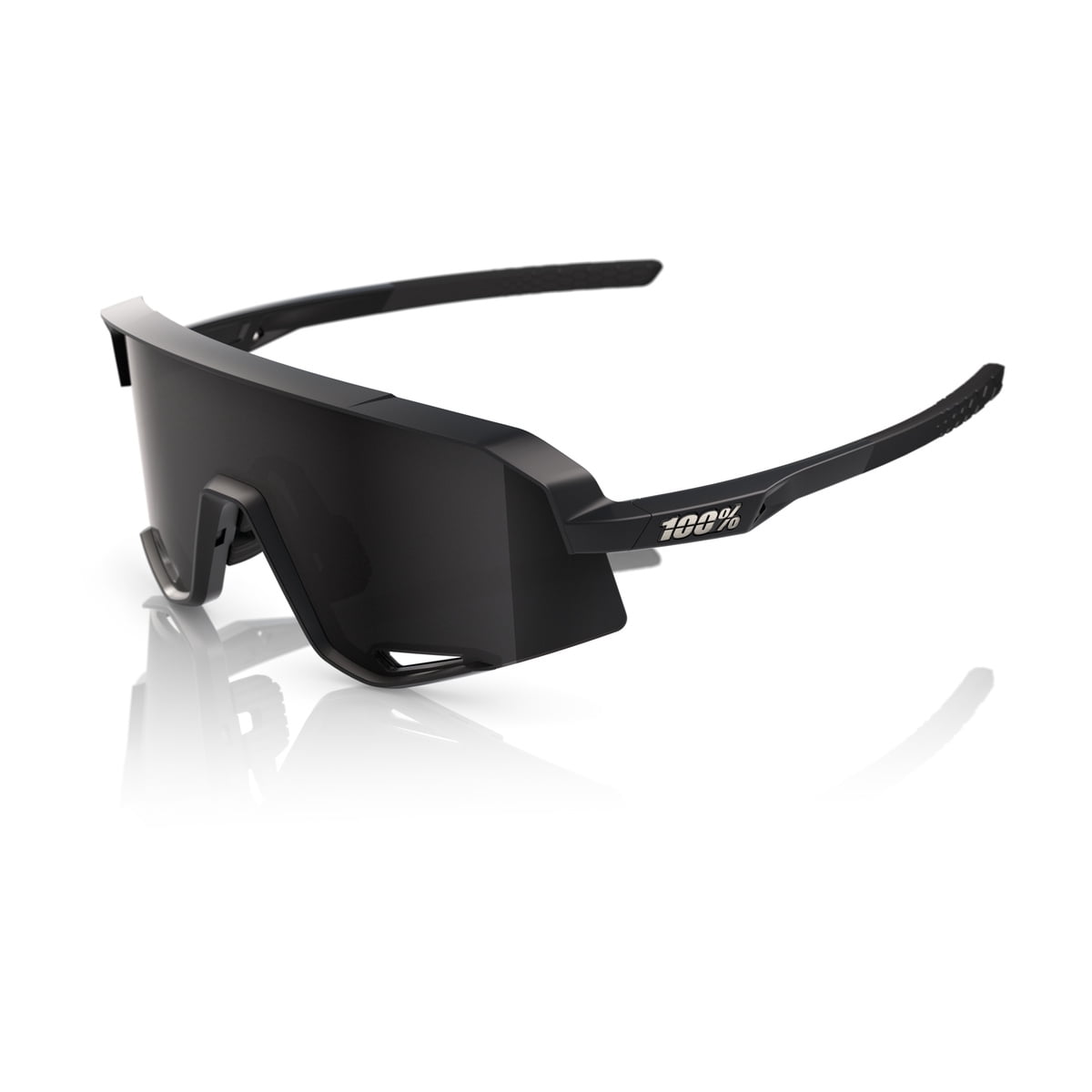 100% Slendale Sunglasses - Polished Translucent Grey; Purple