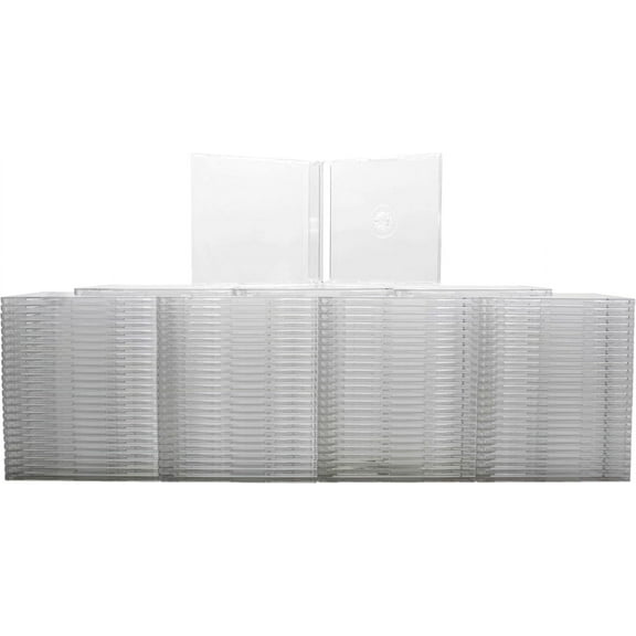 (100) Slimline Import CD-5 Jewel Boxes - Holds J Card Inserts, Used for Import CD Singles CDBS78