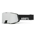 thumbnail image 1 of 100% Snowcraft Hiper Goggle - Black/Silver; Mirror Silver, 1 of 1