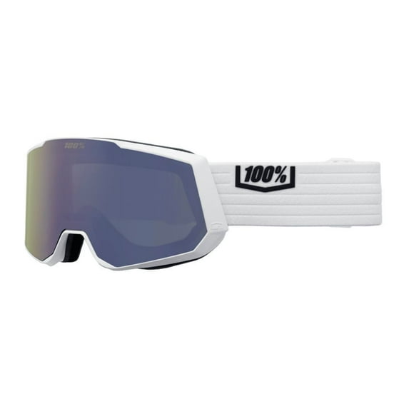 100% Snowcraft XL Goggle - White/White; Mirror White