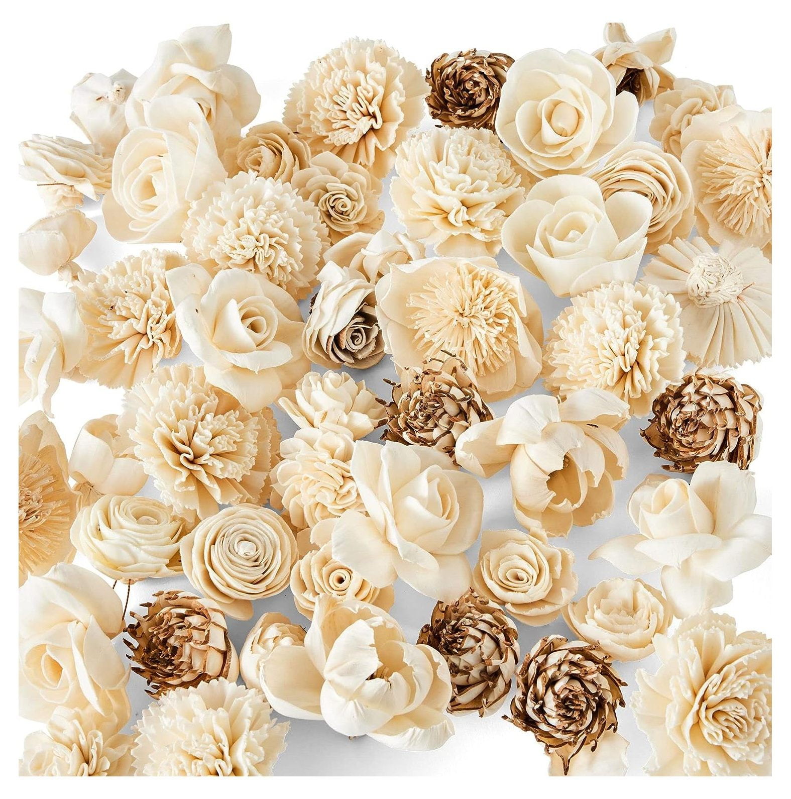 100 Sola Wood Flowers, Variety Assortment