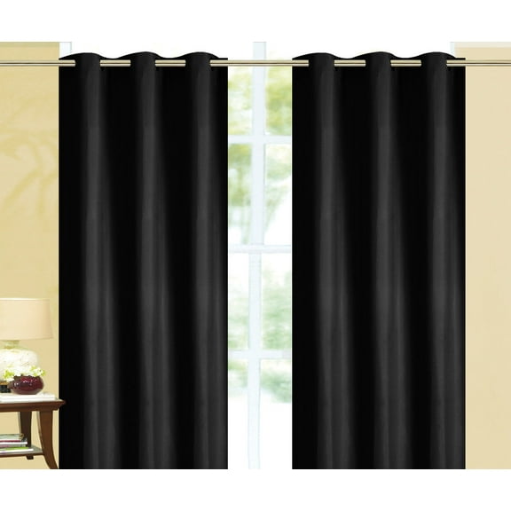 100% Solid Blackoutout Window Curtain Panel With Grommets