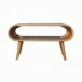 thumbnail image 1 of 100% Solid Mango Wood Coffee Table with Nordic Legs - Modern Home Decor, 1 of 9