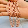 thumbnail image 1 of 100% Solid Pure Copper Rope Chain Designer Link Chain Necklace Jewelry Size 20 inch, 1 of 4
