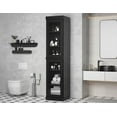 thumbnail image 1 of Palace Imports 100% Solid Wood 16.5" Bathroom Cabinet with Clear Glass Doors and Adjustable Shelves, 1 of 6
