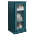 thumbnail image 1 of Palace Imports 100% Solid Wood 16.5" Bathroom Cabinet with Frosted Glass Door, Teal Blue, 1 of 5