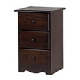 thumbnail image 1 of 100% Solid Wood 3-Drawer Night Stand 5626 by Palace Imports, Java, 1 of 7