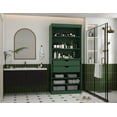 thumbnail image 1 of Palace Imports 100% Solid Wood 32" Bathroom Cabinet with 2-Drawers and Adjustable Shelves, Green, 1 of 3