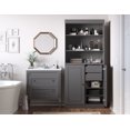 thumbnail image 1 of 100% Solid Wood 32" Bathroom Cabinet with Solid Doors, 2-Drawers and Adjustable Shelves, 1 of 6