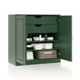 thumbnail image 1 of 100% Solid Wood 32" Bathroom Cabinet with Solid Doors, 2-Drawers and Adjustable Shelves, 1 of 1