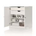 thumbnail image 1 of 100% Solid Wood 32" Bathroom Cabinet with Solid Doors, 2-Drawers and Adjustable Shelves, 1 of 1