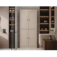 thumbnail image 1 of 100% Solid Wood 32" Bathroom Cabinet with Solid Doors and Adjustable Shelves, 1 of 8