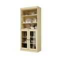 thumbnail image 1 of Palace Imports 100% Solid Wood 32" Pantry Cabinet with Clear Glass Doors and Adjustable Shelves, Yellow, 1 of 6