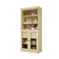 thumbnail image 1 of Palace Imports 100% Solid Wood 32" Pantry Cabinet with Frosted Glass Doors, 2-Drawers and Adjustable Shelves, Yellow, 1 of 7