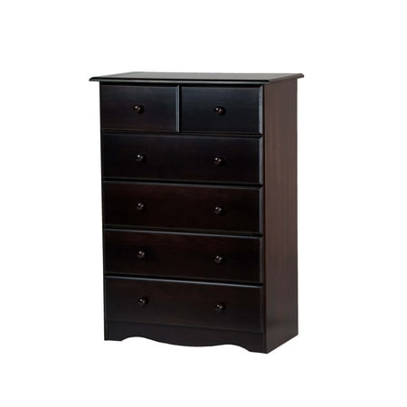 100% Solid Wood 6-Drawer or 4+2 Drawer Chest by Palace Imports, Java