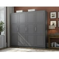 thumbnail image 1 of 100% Solid Wood Cosmo 4-Door Wardrobe, 1 of 6