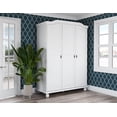 thumbnail image 1 of 100% Solid Wood Kyle 3-Door Wardrobe, 1 of 6