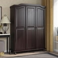 thumbnail image 1 of 100% Solid Wood Kyle 3-Door Wardrobe, 1 of 4