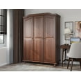 thumbnail image 1 of 100% Solid Wood Kyle 3-Door Wardrobe, 1 of 6