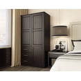 thumbnail image 1 of 100% Solid Wood Metro 2-Door Wardrobe, 1 of 8
