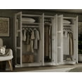thumbnail image 1 of 100% Solid Wood Urban 5-Door Wardrobe with Mirrored Door, 1 of 2