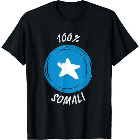 100% Somali Shirt | Proud Somali Shirt | Flag Somalia T-Shirt