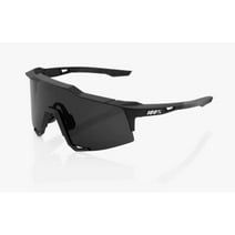 100% Speedcraft Sunglasses - Soft Tact Black; Smoke