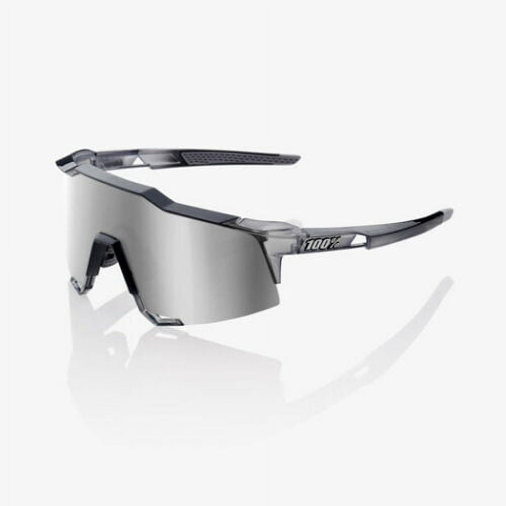 100% The craft ゴーグル シルバー 100% Speedcraft Sunglasses, Translucent Grey - Silver Mirro