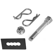 100% Stainless Steel Trailer Hitch Pin Anti-Rattle No Wobble Bolt Keeper Grip Clip Kit Will Fit 2" Receivers
