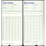 100 Standard Monthly Time Cards for Non-Calculating uPunch/TIMOZIA/Vevor/Aibao/Chivasing/CO-Z//NATAMO/ONXO/Rifrano/SSELF/Yescom/and Other Brand Clocks