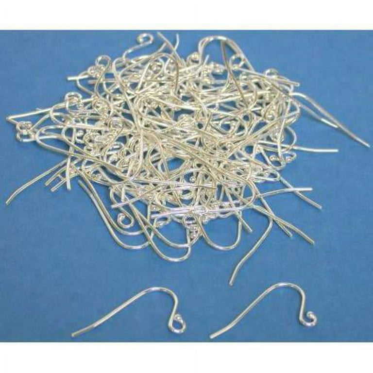 100 Sterling Silver Fish Hook Earring Wires 