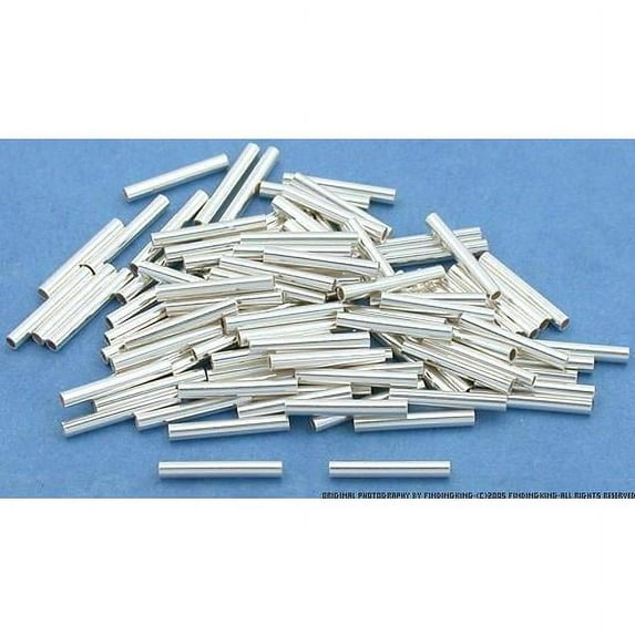 100 Sterling Silver Tube Beads Jewelry Beading Part 8mm