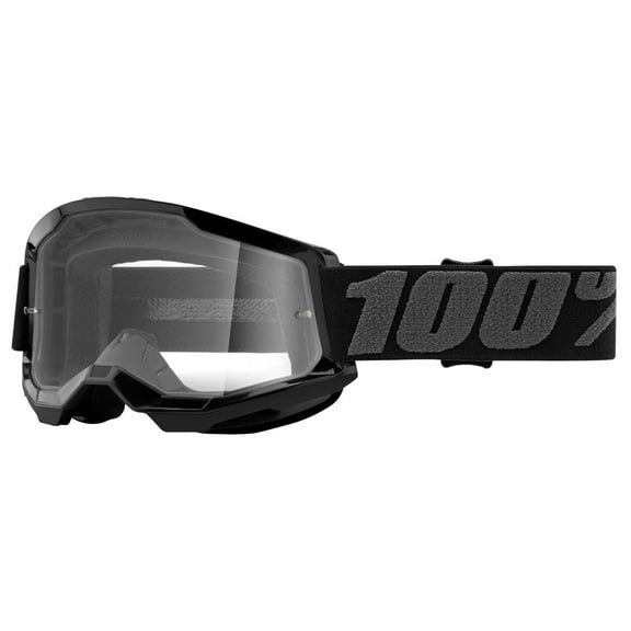 100% Strata 2 Goggles (OSFM, Black / Clear Lens)