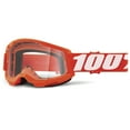 thumbnail image 1 of 100% Strata 2 Off-Road Goggle (Neon Orange - Clear Lens), 1 of 1