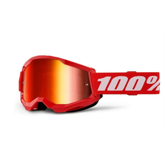 100% Strata 2 Goggles - Red/Mirror Red