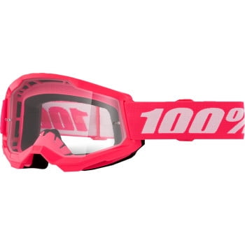 100% Strata 2 Junior Goggles (OSFM, Pink / Clear Lens)