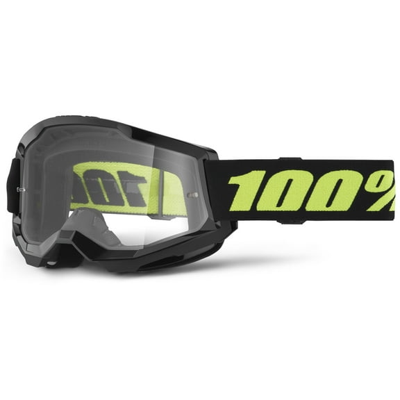 100% Strata 2 Off-Road Goggle (Solar Eclipse - Clear Lens)