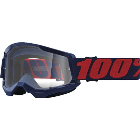 100% Strata 2 Sand Motocross & Mountain Bike Goggles - MX and MTB Racing Protective Eyewear
