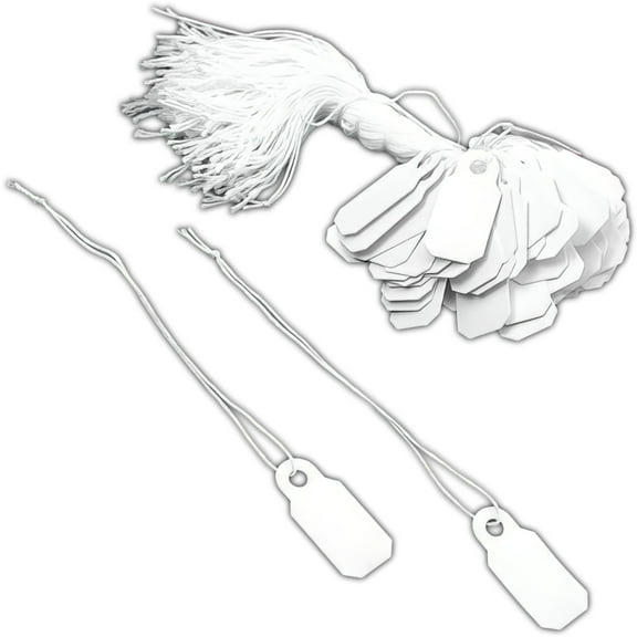 100 String Price Tags Jewelry Clothing Sale Display Tag