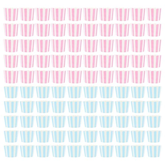 HOMEMAXS 100 Pcs White Muffin Cups Cylindrical Shape for Baking and Decoration General Users