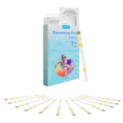 100 Strips 7-in-1 Pool Test Strips, Accurate Water Quality Test Kit for Swimming Pool, Spa & Hot Tub, Rapid & Easy Testing for Total/Free Chlorine, Bromine, pH, Alkalinity, Hardness & Cyanuric Acid