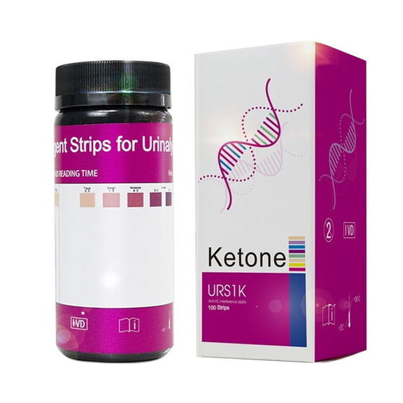 100 Strips/Set Ketone Test Strips Urine Tester Reagent Strip Home Ketosis Test Strips