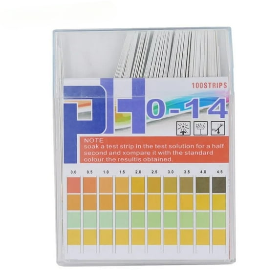 100 Strips/box pH Test Strips 0-14 Scale Premium Litmus Tester Paper Ideal for Test pH Level of Water