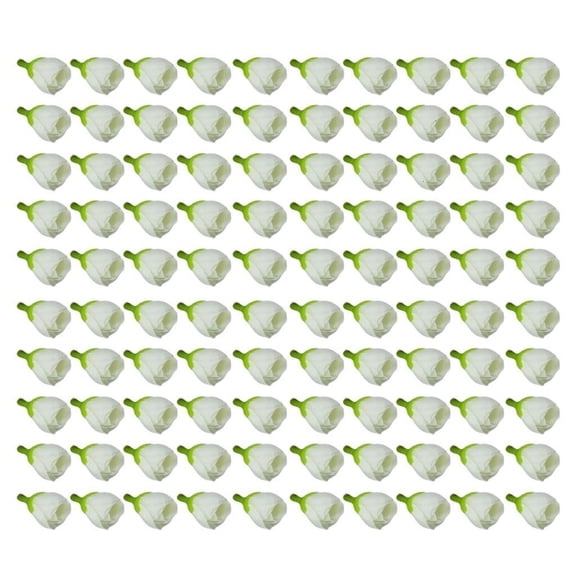 100 Sturdy Silk Artificial Flower Buds for Office and Event Decorations