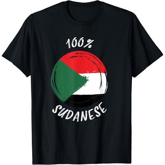 100% Sudanese Shirt | Proud Sudanese Shirt | Flag Sudan T-Shirt